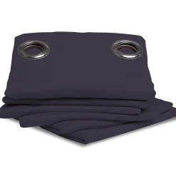 Rideau Occultant Oeillets Bleu MC412 140 x 260 (LxH)