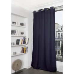 Rideau Occultant Oeillets Bleu MC412 140 x 260 (LxH)
