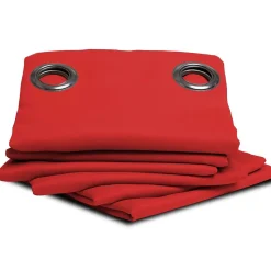 Rideau Occultant Oeillets Rouge - No 140 x 260 (LxH)