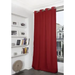 Rideau Occultant Oeillets Rouge MC310 140 x 260 (LxH)