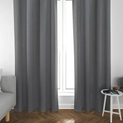 Rideau occultant phonique Louca L.240 x l.140 cm gris