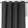 Rideau occultant thermique Boreal Linder anthracite L.260 x l.140 cm