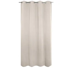 Rideau occultant thermique à oeillets blanc écru L.240 x l.135cm, JBY Creation