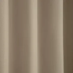 Rideau occultant thermique doublé à œillets uni beige pélican L.250 x l.130 cm, Rocle Moondream