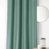 Rideau occultant thermique Boreal Linder bleu vert L.260 x l.140 cm