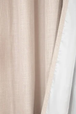 Rideau occultant thermique à oeillets uni Monndream Alan beige ficelle L.250 x l.140cm Rocle