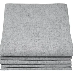 Rideau Occultant Total Effet Lin Galon fronceur Gris MC733 130 x 260 (LxH)