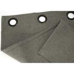 Rideau Occultant Total Effet Lin Oeillets Gris MC740 130 x 260 (LxH)