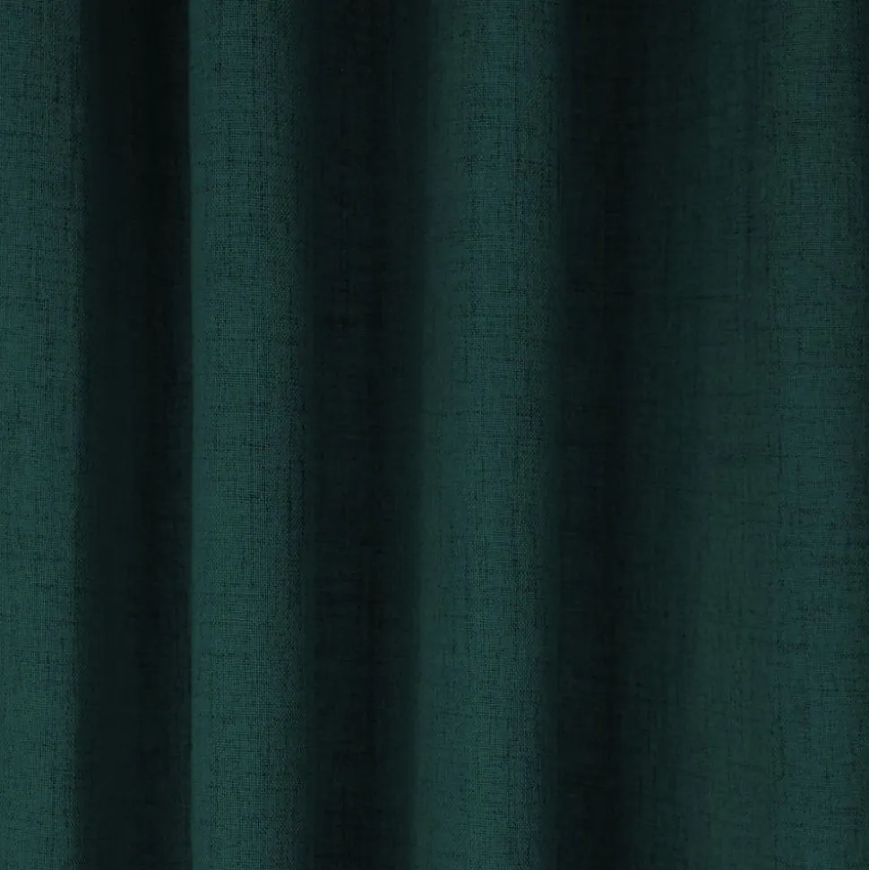 Rideau Occultant Total Effet Lin Oeillets Vert MC228 130 x 260 (LxH)