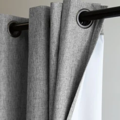 Rideau Occultant Total Oeillets Gris MC732 130 x 260 (LxH)