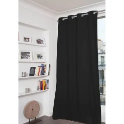 Rideau Occultant Total Oeillets Noir MC710 135 x 250 (LxH)