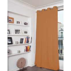 Rideau Occultant Total Oeillets Orange MC374 135 x 260 (LxH)