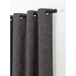 Rideau Occultant Total Oeillets Noir MC710 130 x 260 (LxH)