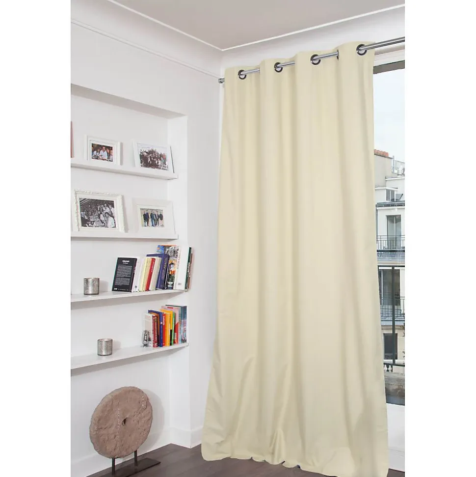 Rideau Occultant Total Oeillets Beige MC634 135 x 250 (LxH)