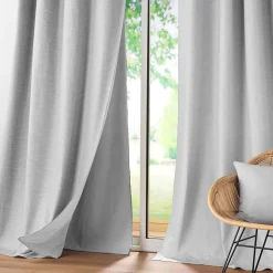 Rideau occultant/thermique/phonique doublure amovible 140 x 260 cm Coverline Gris