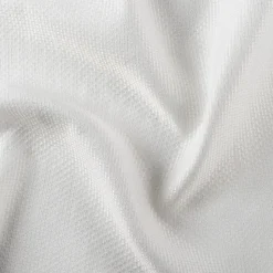 Rideau phonique coton et chanvre tressage naturel (140x240 cm - Blanc)