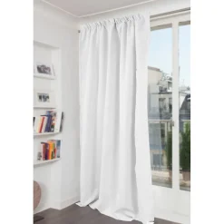 Rideau phonique Galon fronceur - Blanc MC720 140 x 260 (LxH) MOONDREAM