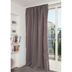 Rideau phonique Galon fronceur - Gris MC7305 140 x 260 (LxH) MOONDREAM