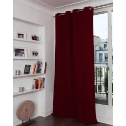 Rideau phonique Oeillets - Rouge MC330 140 x 260 (LxH) MOONDREAM