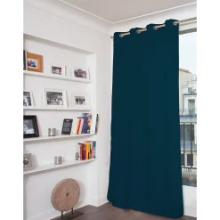 Rideau phonique Oeillets - Bleu MC56 140 x 180 (LxH) MOONDREAM