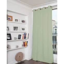 Rideau phonique Oeillets - Vert MC540 140 x 260 (LxH) MOONDREAM