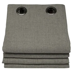 Rideau Phonique Oeillets Gris MC740 130 x 260 (LxH)