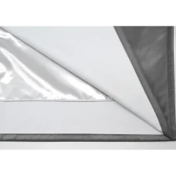 Rideau phonique séparateur pièce Oeillet + bas ourlet Gris MC09 135 x 250 (LxH)