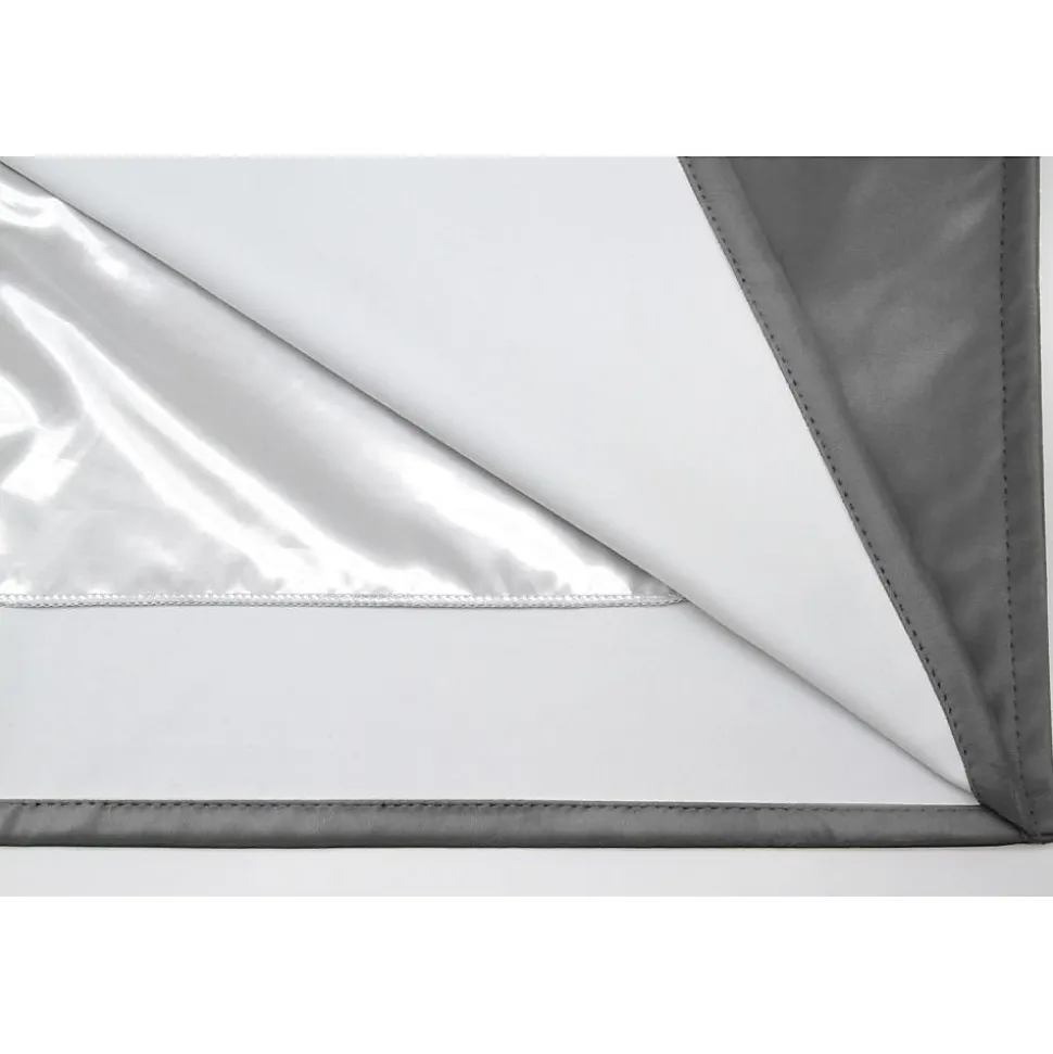 Rideau phonique séparateur pièce Oeillet + bas ourlet Gris MC09 135 x 250 (LxH)