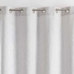 Rideau tamisant - - Effet tissé (140x260 cm - Blanc)