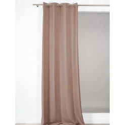 Rideau tamisant à œillets Alan beige nude H.260 x l.140cm Rocle