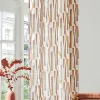 Rideau tamisant à œillets Eileen imprimé géométrique multicouleurs H.260 x l.140cm Ornami