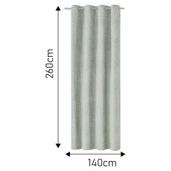 Rideau tamisant à œillets effet jacquard Jind beige H.260 x l.140cm GoodHome