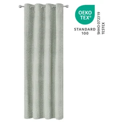 Rideau tamisant à œillets effet jacquard Jind beige H.260 x l.140cm GoodHome