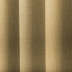 Rideau tamisant à œillets effet tissé Novan jaune H.260 x l.140cm GoodHome