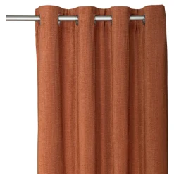 Rideau tamisant à œillets effet chenille Pahea terracotta H.260 x l.135cm GoodHome