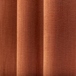 Rideau tamisant à œillets effet chenille Pahea terracotta H.260 x l.135cm GoodHome