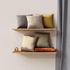 Rideau tamisant à œillets effet chenille Pahea terracotta H.260 x l.135cm GoodHome