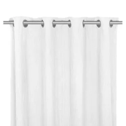 Rideau tamisant à œillets effet gaz de coton Jalna blanc H.260 x l.140cm GoodHome