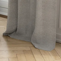 Rideau tamisant à œillets effet jacquard Dosa gris H.260 x l.140cm GoodHome