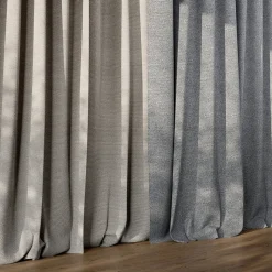 Rideau tamisant à œillets effet jacquard Dosa gris H.260 x l.140cm GoodHome
