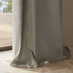 Rideau tamisant à œillets en lin Ambala beige lin H.260 x l.140cm GoodHome