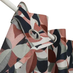 Rideau tamisant à œillets effet jacquard Solana feuillage multicouleurs H.260 x l.140cm GoodHome