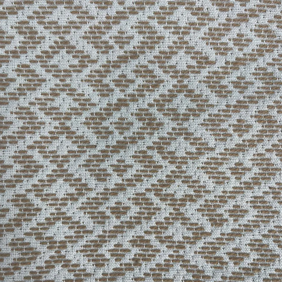 Rideau tamisant à œillets effet jacquard Mafana coton jaune moutarde H.260 x l.140cm GoodHome