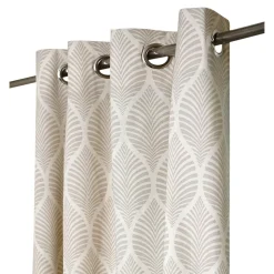 Rideau tamisant à œillets Mieor imprimé beige H.260 x l.140cm GoodHome