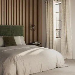 Rideau tamisant à œillets Mieor imprimé beige H.260 x l.140cm GoodHome