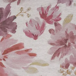 Rideau tamisant à oeillets fleuri rose aquarelle H.260 x l.145cm Linder