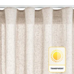 Rideau tamisant beige rideaux salon voilage elegant 200 x 300