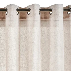 Rideau tamisant beige rideaux salon voilage elegant 140 x 300
