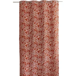 Rideau tamisant esprit lodge 140x240cm - 140x240cm - Terre cuite