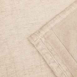 Rideau thermique à œillets effet velours tissé Kulti beige nude L.280 x l.140cm GoodHome